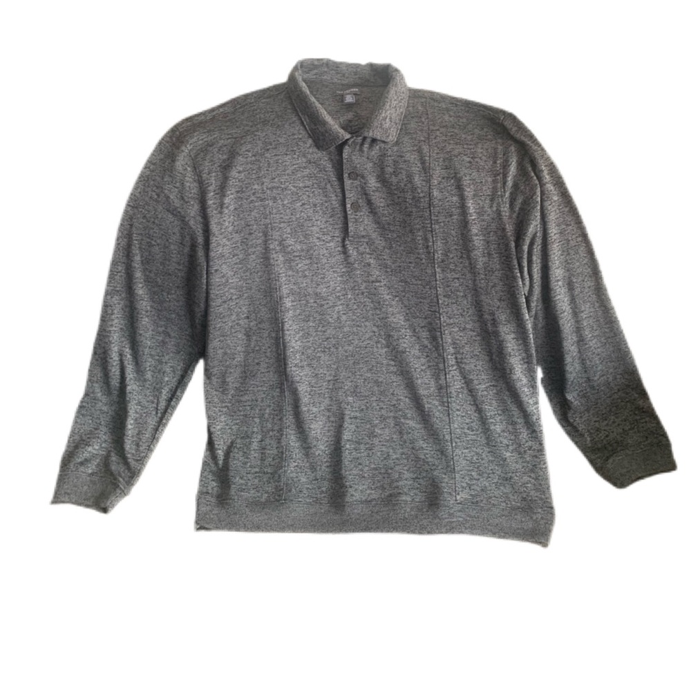 Pre Owned Men’s Van Heusen Flex Long Sleeve Pullover Top Sz XL 3 Button Style
